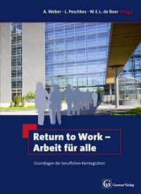 Produktbild: Return to Work - Arbeit f&uuml;r alle