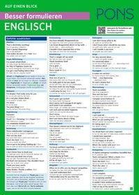 Produktbild: PONS Besser formulieren auf einen Blick Englisch