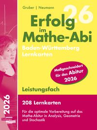 Produktbild: Erfolg im Mathe-Abi 2025, 208 Lernkarten Leistungsfach Allgemeinbildendes Gymnasium Baden-W&uuml;rttemberg