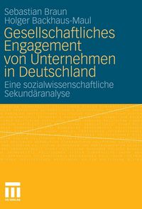 Produktbild: Gesellschaftliches Engagement von Unternehmen in Deutschland