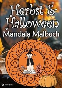 Produktbild: Herbst Mandala Malbuch f&uuml;r Erwachsene Halloween Mandalas Malblock Frauen, M&auml;dchen, Kinder