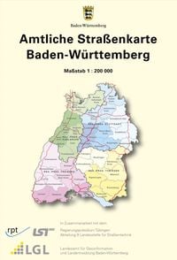 Produktbild: Baden-W&uuml;rttemberg Amtliche Stra&szlig;enkarte