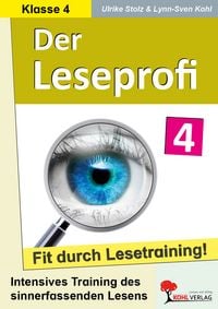 Produktbild: Der Leseprofi - Fit durch Lesetraining / Klasse 4