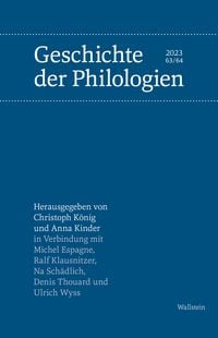 Produktbild: Geschichte der Philologien
