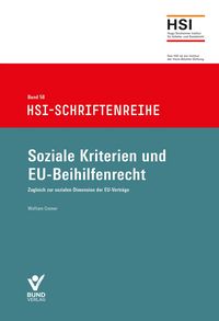 Produktbild: Soziale Kriterien und EU-Beihilfenrecht