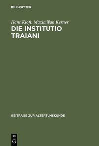 Produktbild: Die Institutio Traiani