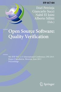 Produktbild: Open Source Software: Quality Verification
