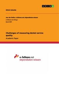 Produktbild: Challenges of measuring dental service quality