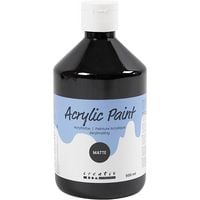 Produktbild: Creativ Company Acrylfarbe Matt, Schwarz, 500 ml/ 1 Fl.