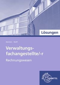 Produktbild: L&ouml;sungen zu 47809 Verwaltungsfachangestellte/-r, Rechnungswesen (Band 3)