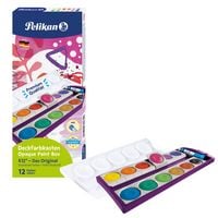 Produktbild: Pelikan Deckfarbkasten K12 mit Deckwei&szlig; violett Faltschachtel