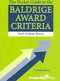 Produktbild: Brown, M: The Pocket Guide to the Baldrige Award Criteria -