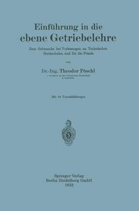 Produktbild: Einf&uuml;hrung in die ebene Getriebelehre