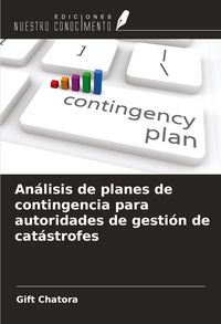Produktbild: An&aacute;lisis de planes de contingencia para autoridades de gesti&oacute;n de cat&aacute;strofes
