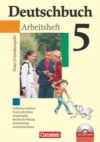 Produktbild: Deutschbuch Grundausgabe 5. Schuljahr. Arbeitsheft mit L&ouml;sungen und CD-ROM. Neubearbeitung
