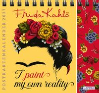 Produktbild: Frida Kahlo Postkartenkalender 2027 - I paint my own reality