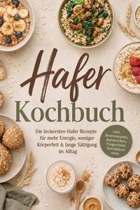 Produktbild: Hafer Kochbuch: Die leckersten Hafer Rezepte f&uuml;r mehr Energie, weniger K&ouml;rperfett & lange S&auml;ttigung im Alltag - inkl. Brotrezepten, Aufstrichen, Finge
