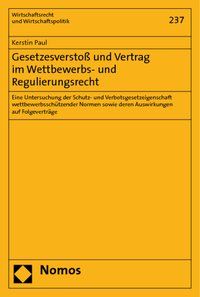 Produktbild: Gesetzesversto&szlig; und Vertrag im Wettbewerbs- und Regulierungsrecht