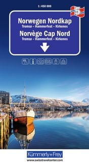 Produktbild: K&uuml;mmerly+Frey Regional-Strassenkarte 5 Norwegen Nordkap 1:450.000