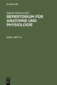 Produktbild: Repertorium f&uuml;r Anatomie und Physiologie. Band 1(Heft 1/2)