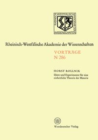 Produktbild: Ideen und Experimente f&uuml;r eine einheitliche Theorie der Materie