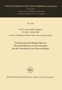 Produktbild: Ermittlung der Grundlagen &uuml;ber die Raumluftaufladung und Auswirkungen bei der Verarbeitung von Faserverb&auml;nden