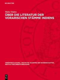 Produktbild: &Uuml;ber die Literatur der vorarischen St&auml;mme Indiens
