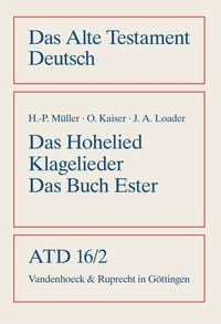 Produktbild: Das Hohe Lied, Klagelieder, Das Buch Ester