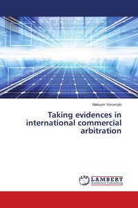 Produktbild: Taking evidences in international commercial arbitration
