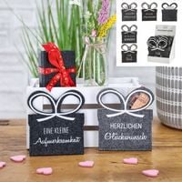 Produktbild: Geschenktasche Filz fuer Gutscheinkarten 4-fach sor