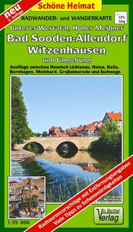 Produktbild: Radwander- und Wanderkarte Unteres Werratal, Hoher Mei&szlig;ner, Bad Sooden-Allendorf, Witzenhausen und Umgebung