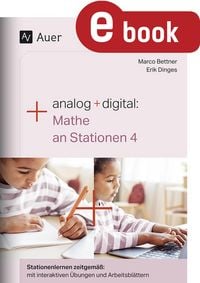Produktbild: Analog + digital Mathe an Stationen 4