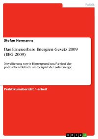 Produktbild: Das Erneuerbare Energien Gesetz 2009 (EEG 2009)
