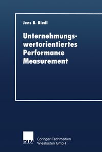 Produktbild: Unternehmungswertorientiertes Performance Measurement