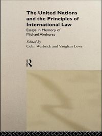 Produktbild: The United Nations and the Principles of International Law