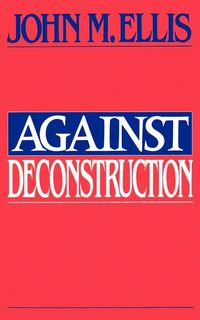 Produktbild: Against Deconstruction