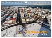 Produktbild: Reykjav&igrave;k 64&deg; 08' N (Wandkalender 2027 DIN A4 quer), CALVENDO Monatskalender