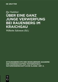 Produktbild: &Uuml;ber eine ganz junge Verwerfung bei Rauenberg im Kraichgau
