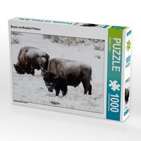 Produktbild: CALVENDO Puzzle Bisons am Blacktail Plateau | 1000 Teile Lege-Gr&ouml;&szlig;e 64x48cm Foto-Puzzle f&uuml;r gl&uuml;ckliche Stunden