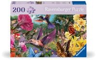 Produktbild: Feel Well & Puzzle - Kolibris und Schmetterlinge - Erwachsenenpuzzle mit 200 XL-Teilen und extra Bildvorlage