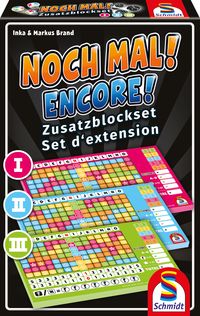 Produktbild: Noch Mal! Zusatzbl&ouml;cke (Nr. I, II, III), 3 St&uuml;ck sortiert in Faltschachtel (Spiel)