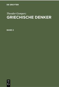 Produktbild: Griechische Denker. Band 2