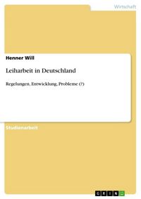 Produktbild: Leiharbeit in Deutschland