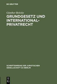 Produktbild: Grundgesetz und Internationalprivatrecht