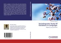 Produktbild: Sociolinguistic Study Of Variations in Language: