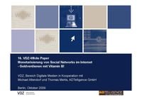 Produktbild: Monetarisierung von social Networks im Internet