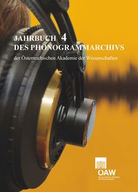 Produktbild: Jahrbuch des Phonogrammarchivs der &Ouml;sterreichischen Akademie der Wissenschaften 4
