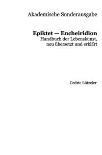 Produktbild: Akademische Sonderausgabe: Epiktet &ndash; Encheiridion
