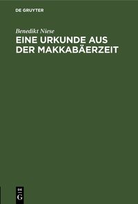 Produktbild: Eine Urkunde aus der Makkab&auml;erzeit