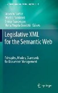 Produktbild: Legislative XML for the Semantic Web
